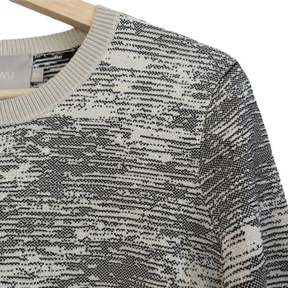 Jason Wu Spacedye Knit Textured Crewneck Pullover Sweater, Women's Size XS - Picture 4 of 7